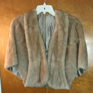 Elegant Tan Fur Stole